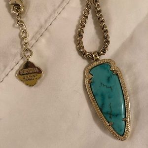 Kendra Scott Turquoise Arrow Long Necklace